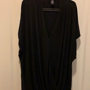 💝Torrid black Short sleeve sheer shirt